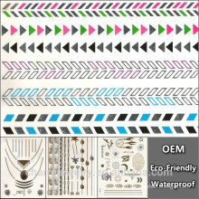 OEM 2015 tattoo sticker waterproof black bow decoration lace tattoo punk tatoo fake tattoo drawing DIY temporary body art CJ014